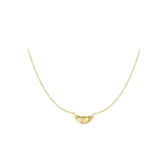 Croissant Ketting Stainless Steel Goud