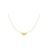 Croissant Ketting Stainless Steel Goud