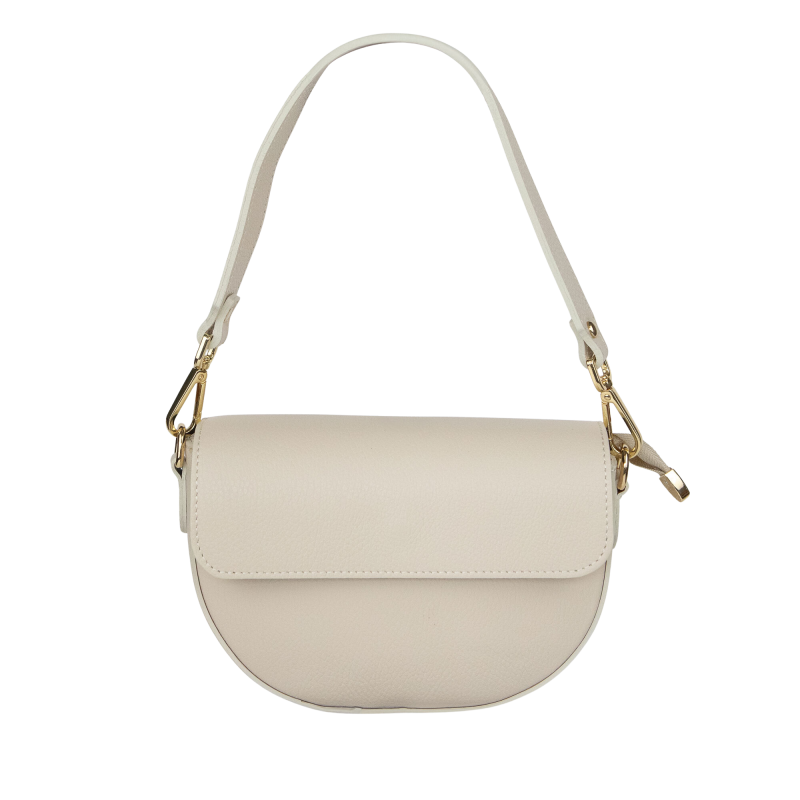 Genuin Leren Tas Beige