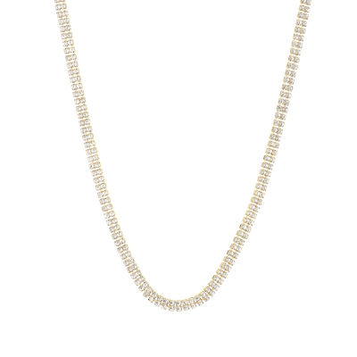 Party Strass Ketting Stainless Steel