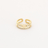 Statement Ring Stainless Steel Goud