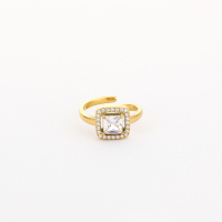 Luxe Zirkonia Ring Stainless Steel