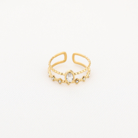 Dubble glam ring Stainless Steel