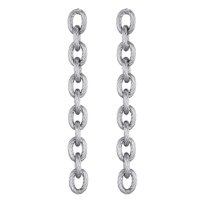 Schakel Oorbel Stainless Steel