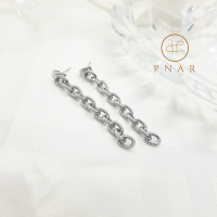 Schakel Oorbel Stainless Steel