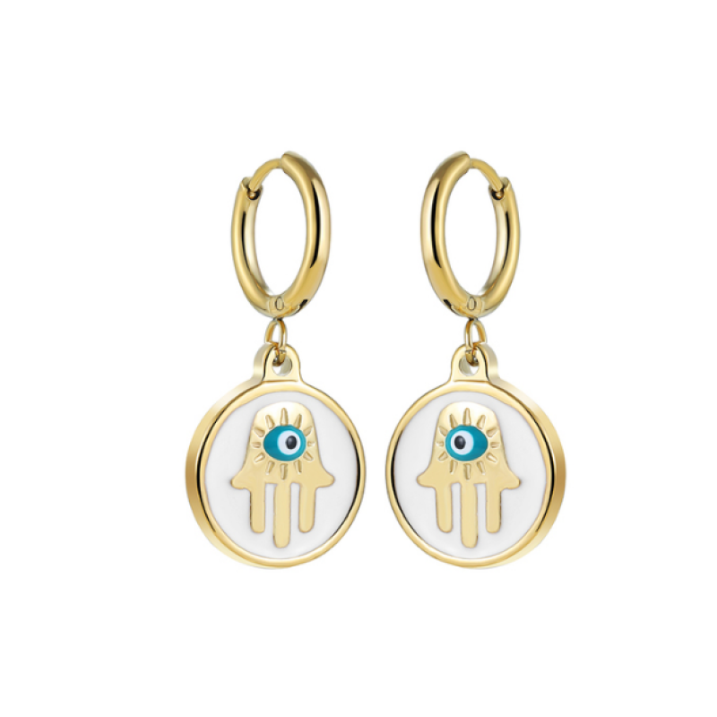 Hamsa Oorbel Stainless Steel