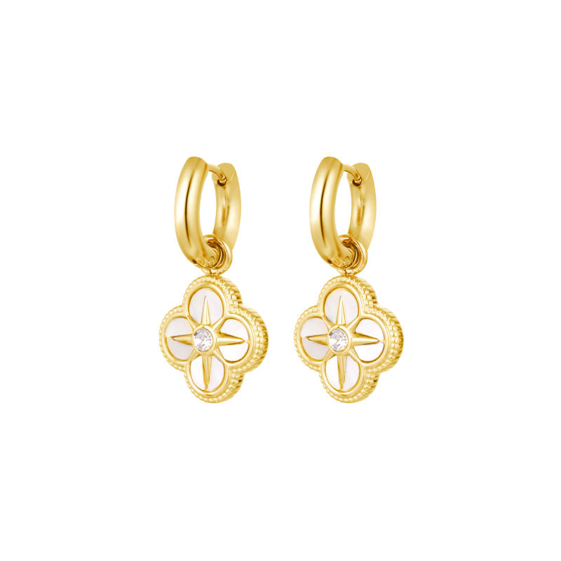 Oorbellen Klaver Stainless Steel