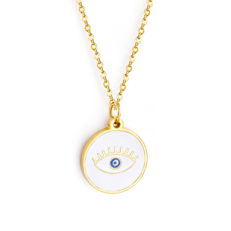 Boze Oog Ketting Stainless Steel