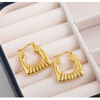 Oorbellen Stripe stainless steel