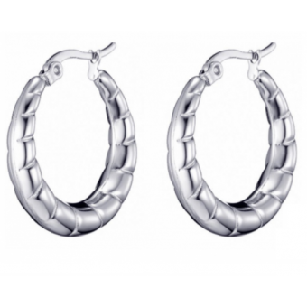 Ronde Hoops Oorbel Stainless Steel