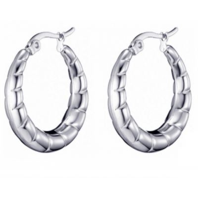 Ronde Hoops Oorbel Stainless Steel