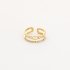 Statement Ring Stainless Steel Goud