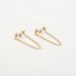 Ster Oorbel Stainless Steel Goud