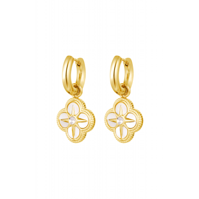 Oorbellen Klaver Stainless Steel